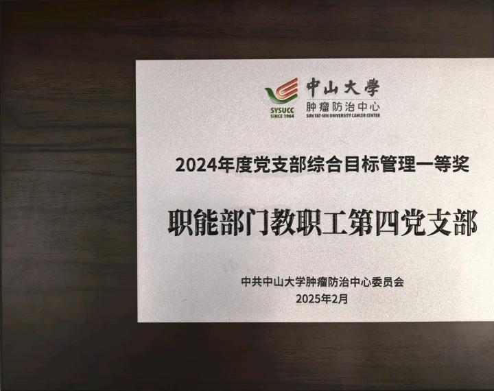 2024年度党支部综合目标管理一等奖